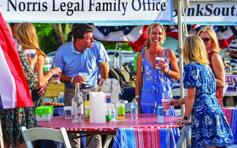 Several familiar Lake Country businesses and vendors set up booths and/or hosted tables for the OPAS Memorial Day Weekend Concert.