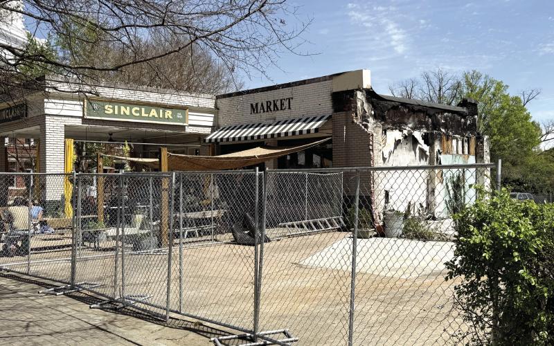 Betty Gene’s restaurant was destroyed in the July 2025 fire, and the gutted portion of the building was recently demolished. After multiple challenges resulted, owner Preston Snyder says he has no choice but to demolish the rest of the building. CONTRIBUTED