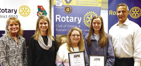 L-R, Greene County PAGE Star Coordinator Patricia Randolph, Allison Heinen, Amy Reber, Hailey Heinen, John Heinen. CONTRIBUTED
