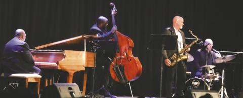 The Jazz Legacy Project performs on stage at Festival Hall.