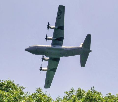 This Air Force C-130J flown by Lt. Col. Ryan Sanders had everyone in Lake Country talking. CONTRIBUTED