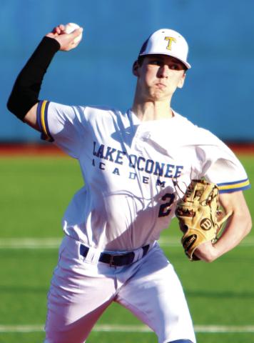 LOA’s John Funderburke contributed a lot last season as a freshman on the mound and at the plate. He’s expected to take on a more significant role this season for the Titans. LANCE MCCURLEY/Staff
