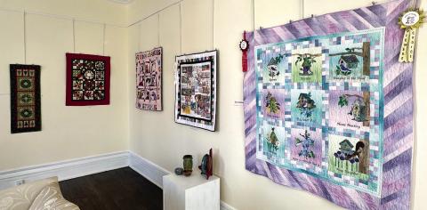 Quilts from the Lake Oconee Quilting Guild were put on display at The Marlor House in downtown Milledgeville. ALIVIA BLANTON/Staff