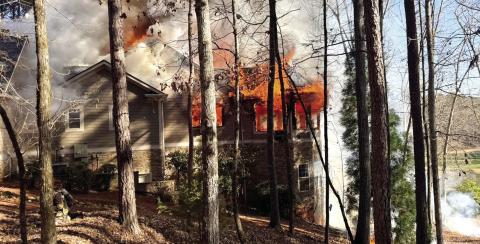 The new year got off to a rough start for a Reynolds Lake Oconee family when fire caused extensive damage to their home at 1021 Brookside. CONTRIBUTED