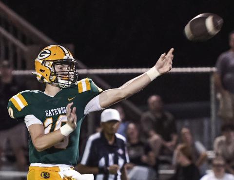 Gators head coach Jeff Ratliff said he’s seen steady improvement throught this season’s first four games from sophomore quarterback Blake Brannen, and expects his progression to continue. IAN TOCHER/Staff