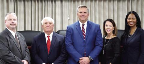Former Morgan County Sheriff Robert Markley (far left) was recently appointed to the State Board of Pardons and Paroles. CONTRIBUTED