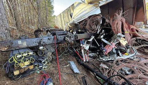 A truck driver wound up pinned under the cargo he was hauling after an I-20 crash. CONTRIBUTED