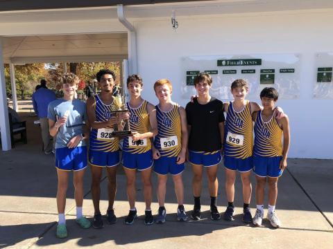 The Titans pose for a photo after finishing second at the Region 8A Division meet a couple of weeks ago. CONTRIBUTED