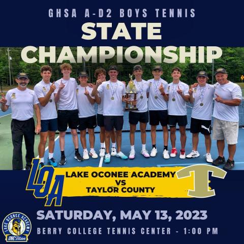 The Lake Oconee Academy Titans' tennis team is headed back to the state championship in Rome for a second straight year. 