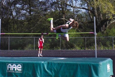 Gatewood's Blake Callaway placed first overall in the high jump last week. (FILE PHOTO)