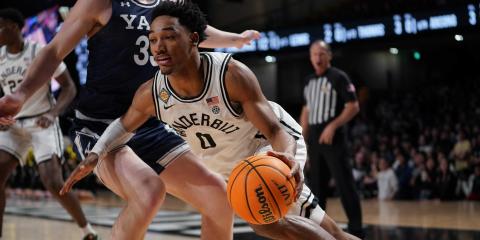 Former Morgan County basketball standout Tyrin Lawrence recently announced his transfer from Vanderbilt to Georgia. (Photo courtesy of Vanderbilt Atheltics)