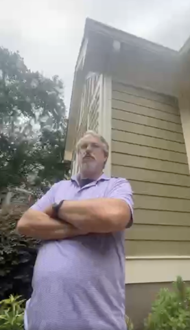 A screenshot showing a man allegedly named Richard Johnston, who was accused of having inappropriate contact with an underage girl. (CONTRIBUTED)