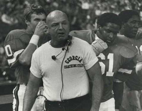 Erk Russell was Georgia football's defensive coordinator for 17 years and helped start the football program at Georgia Southern. (Photo Courtesy of the UGA Hargrett Library)