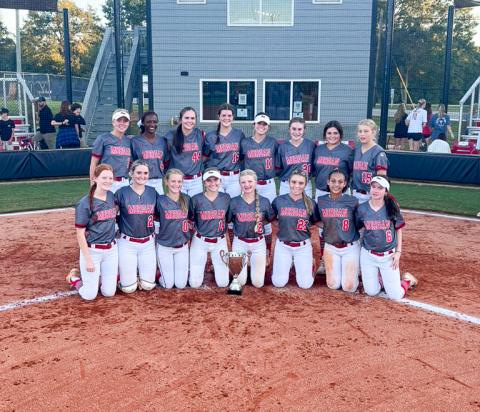 The Morgan County softball team captured its second straight region championship under head coach Chad Pigg last week with a 14-2 win over Jackson last week. (CONTRIBUTED)