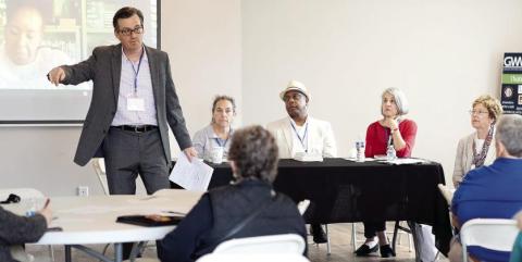 Aspiring authors pay close attention as an instructor goes over material during a prior Georgia Writers Museum seminar similar to GWM’s Write on the Lake event scheduled for Feb. 21-23 this year. CONTRIBUTED