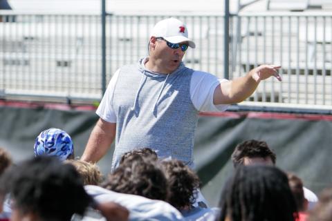Morgan County head coach Clint Jenkins heads into his fifth season with the program and he has high expectations for this year. LANCE MCCURLEY/Staff