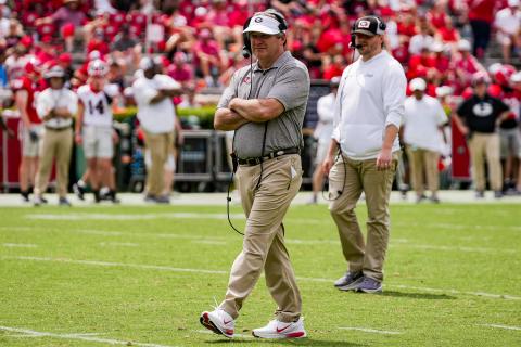 UGA head coach Kirby Smart said he remains confident that physical football, player development, and consistency will continue to win games this season. PHOTO COURTESY UGA ATHLETICS