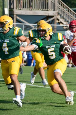 Gatewood junior running back and linebacker Brady Haley has been one of the Gators’ most dependable players through the first two games of the season, contributing on both sides of the ball. IAN TOCHER/Staff