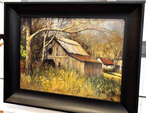 A barn painting a part of the “The Way We Were… Art Inspired by Nostalgia" exhibit. EMMA CLAUSE/Staff