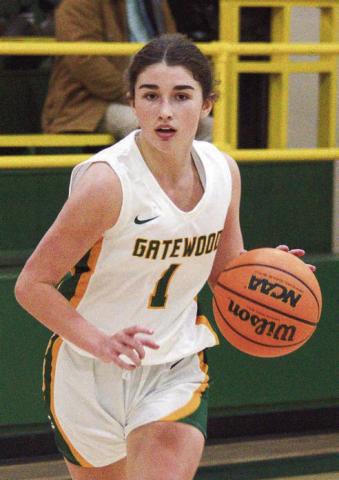 Sophomore guard Lauren Paxson had a strong game for the Lady Gators Monday night in a 58-31 win over John Hancock Academy. IAN TOCHER/Staff