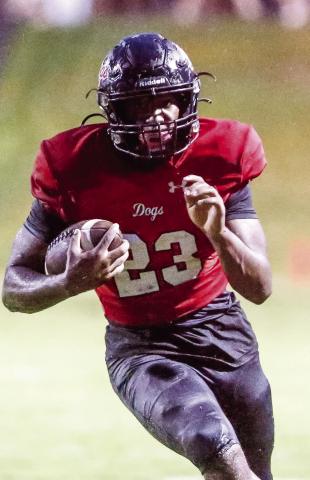 Morgan County senior running back Christian Monfort is primed for a big game on Friday night against Westside. LANCE McCURLEY/Staff