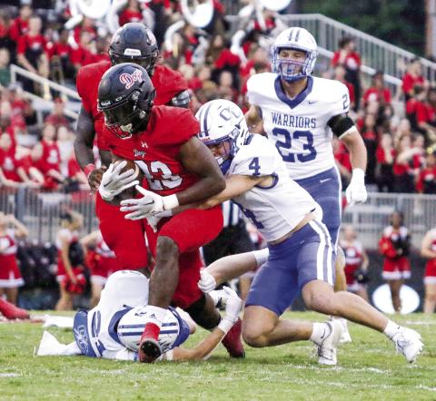 Junior running back Christian Monfort was named to the All-Region first-team list. FILE PHOTO
