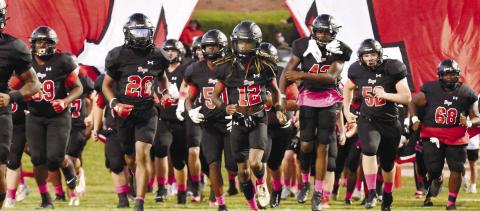 The Morgan County Bulldogs take the field on Sept. 29 before facing ARC. LANCE McCURLEY/Staff