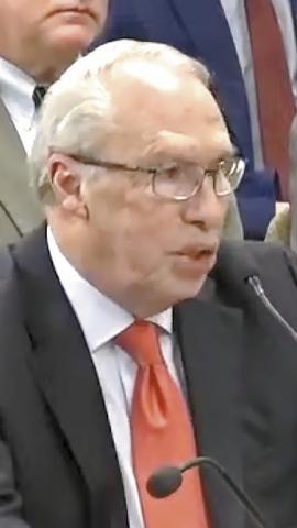 Piedmont Water founder and CEO Jerry Shaifer addresses members of the Georgia House of Representatives, admitting early that he knew he was the “bullseye.” SCREENSHOT VIA YOUTUBE