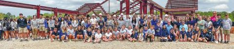 The groundbreaking ceremony consisted of faculty, LOA board members, BOE members, community leaders and many students of all ages at LOA who are thrilled about this building and programming in the near future. CONTRIBUTED