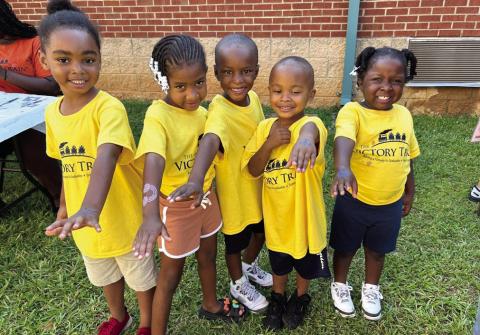 Victory Train Tots enjoying summer camp. CONTRIBUTED