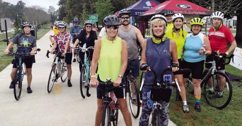 Winterville riders pose on their bikes. CONTRIBUTED