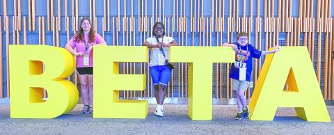 L-R: Maura Carmichael, Kannericka Nelson and James Bollen attended the National Beta Convention in Louisville, Ky. CONTRIBUTED