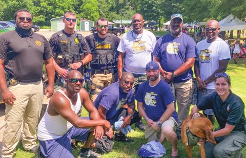 Greensboro Police Department officers and special tracking hound were available at the Spring Fling to meet the community it serves.