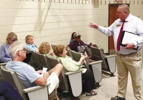 Facilitators instruct attendees at the BOE community input sessions for strategic plan development. MAUREEN STRATTON/Staff