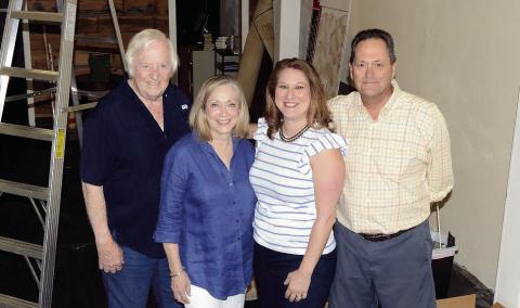 (L-R:) Georgia Writers Museum’s Chip Bell, Paula Benjamin, Melissa Swindell and Lou Benjamin are ready to take on a major renovation project that will catapult the Eatonton arts mainstay into a must-see – and experience – attraction. (IAN TOCHER/Staff)