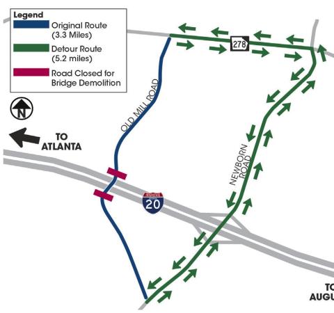 The detour is scheduled to begin on Tuesday, May 27, and is expected to last for 90 days, weather permitting. CONTRIBUTED