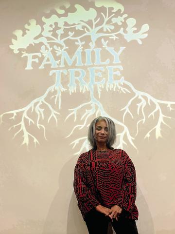 Filmmaker Jennifer MacArthur answered audience questions after screening her “Family Tree” at The Plaza late last month. IAN TOCHER/Staff