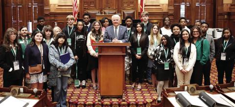 Greene County 4-H’ers attended 4-H Day at the Capitol on Feb. 25. CONTRIBUTED