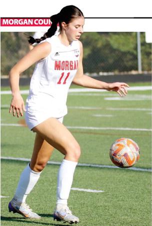 Morgan County senior Mia McClain came up big for the Lady Dogs in their first-round playoff game against Miller Grove last week. LANCE McCURLEY