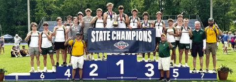 Last week, the Gatewood boys’ track and team won the GIAA Class AA state championship in Columbus. (CONTRIBUTED)