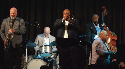 The Jazz Legacy Project opened its tribute to Louis Armstrong with “Bourbon Street Parade.” LEIGH LOFGREN/Staff