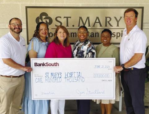 BankSouth has $100k HEART for St. Mary’s