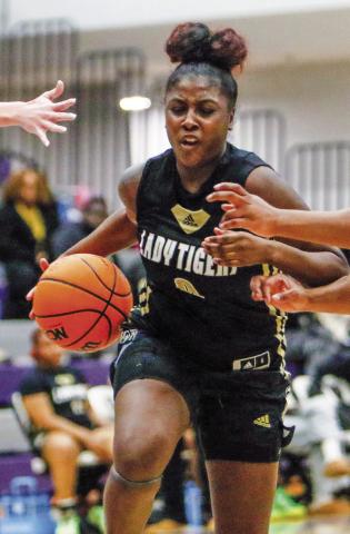 Jessaria Porter (was a key contributor to Greene County’s success late in the season. She will return next year to lead the Lady Tigers. LANCE MCCURLEY/Staff