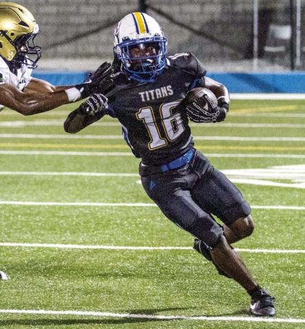 Lake Oconee Academy sophomore running back Marcus Rhodes (16) is primed to have a big game against Washington-Wilkes this Friday. SKYLA MORRIS/Staff