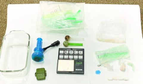 Greensboro police officers found tools of the drug trade in a suspect’s vehicle before making an arrest. CONTRIBUTED