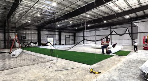 Capstone Athletics’ 18,000-square-foot facility will provide local athletes the opportunity to practice their skills close to home. The business is open to all age groups and athletes in various sports. CONTRIBUTED