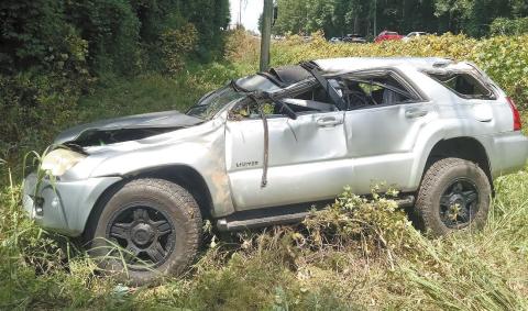 An Eatonton mother was flown by medical helicopter to an area trauma center following a single-car crash on Pea Ridge Road Saturday.