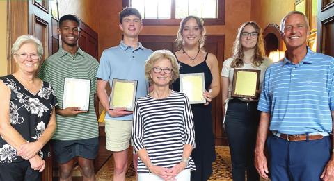 Pictured are, back row, from left: Kyle Beasley, Lucas Minton, Kensley Godbee and Kennedy League; front row: Anna Lawton, Susan Young and Greg Lawton. CONTRIBUTED