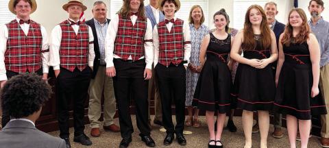 Seven MCHS Chorus students took home the 2026 GHSA AA Literary state championship title for the Men’s Quartet and Women’s Trio Categories. Both groups performed their musical pieces for the board.