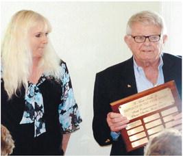 Smith Communications Business Manager Cassandra Fowler is announced as the 2022 Employee of the Year by President and CEO A. Mark Smith Sr. IAN TOCHER/Staff